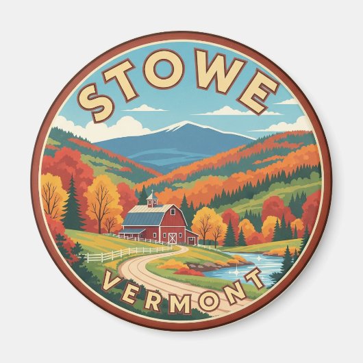 Stowe Vermont Travel Magnet (Vorne)