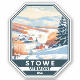 Stowe Vermont Winter Vintag Aufkleber