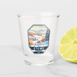 Stowe Vermont Winter Vintag Schnapsglas