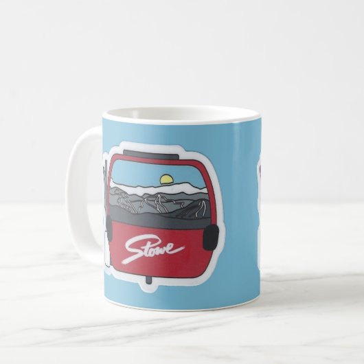 Stowe VT Skiing  Mug Kaffeetasse (Vorderseite Links)
