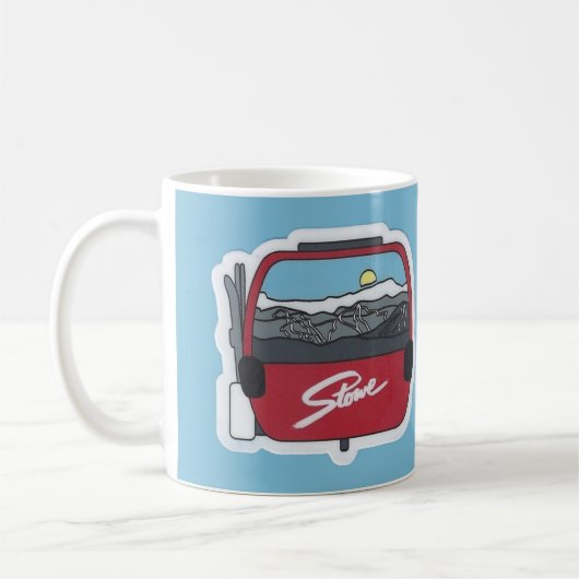 Stowe VT Skiing Mug Kaffeetasse (Links)