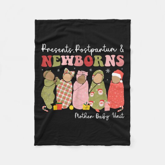 Stpartum & Neugeborene Mutter Kinderkrippe Chr Fleecedecke (Vorderseite)