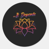 Stpartum & Neugeborene Mutter Kinderkrippe Chr Runder Aufkleber (Vorderseite)