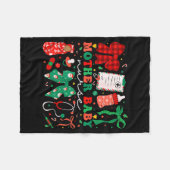 Stpartum Xmas Coquette Mother Baby Nurse Christmas Fleecedecke (Vorderseite (Horizontal))