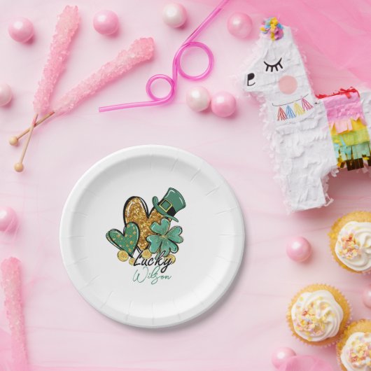 StPatricks Day Party Decor für Table Funny Design Pappteller (Party)