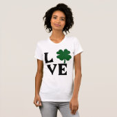 StPatricks Liebe Kleeblatt Jersey T-Shirt (Vorne ganz)