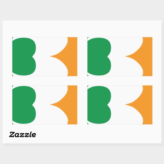 StPatrick'sDay-08.png Rechteckiger Aufkleber (Blatt)