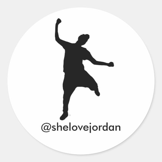 Str8 Drop Sticker (@shelovejordan) (Vorderseite)