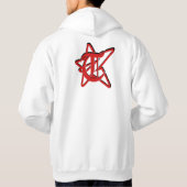 STR8LYKDHATT RED & BLACK HOODIE (Rückseite)