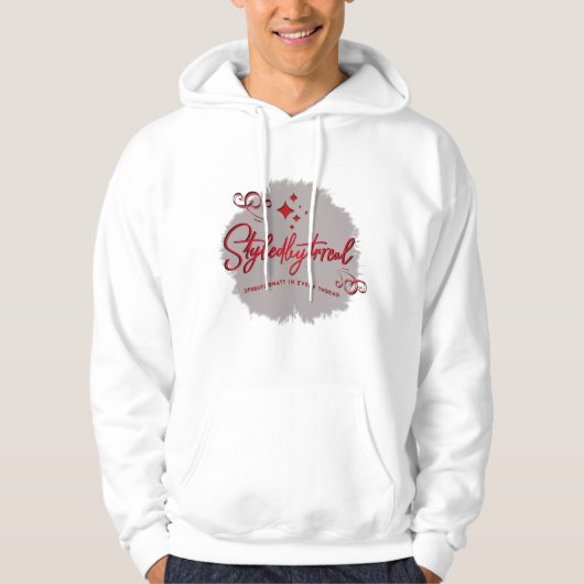 STR8LYKDHATT RED & BLACK HOODIE (Vorderseite)