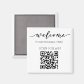 STR Guide QR Code Informationen WIFI Vermietung Magnet (Vorderseite/Rückseite)