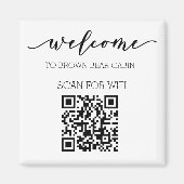 STR Guide QR Code Informationen WIFI Vermietung Magnet (Vorne)