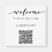 STR Guide QR Code Informationen WIFI Vermietung Magnet (Vorne)