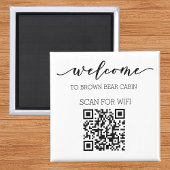 STR Guide QR Code Informationen WIFI Vermietung Magnet