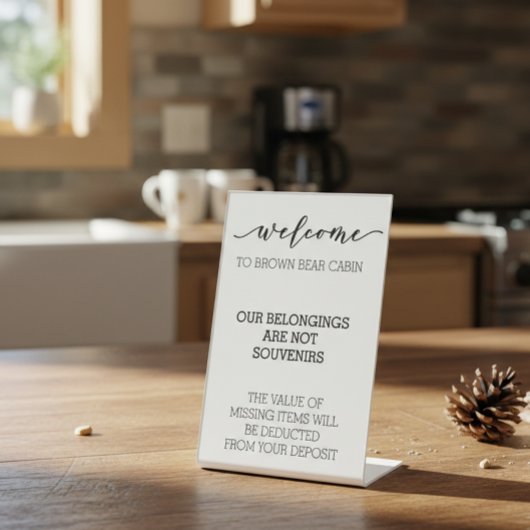 STR Kurzer Urlaub Sockelschild