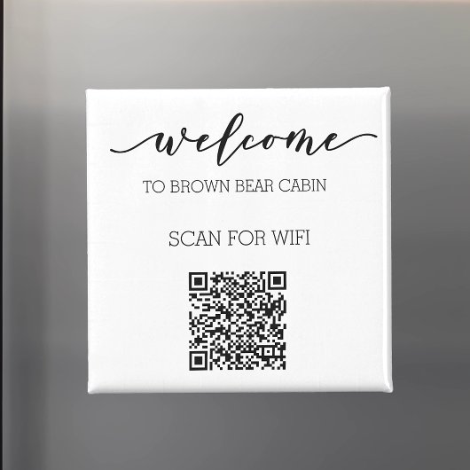 STR Leitfaden QR-Code Informationen WLAN Vermietun Magnet