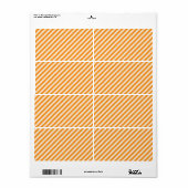 [STR-OR-1] Orangefarbener und weißer Zuckerrohr ge (Vorne)