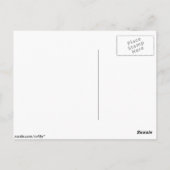 [STR-RD-1] Roter und weißer Zuckerrohr gestreift Postkarte (Rückseite)