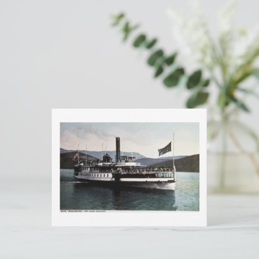 Str. Sagamore am George-See, New York Postkarte (Stehend Vorderseite)