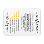 STR Short term Rental Vacation Rating System Stars Magnet (Horizontal)