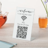 STR WIFI Scan QR Code Kurzer Begriff Urlaub Sockelschild (In SItu)