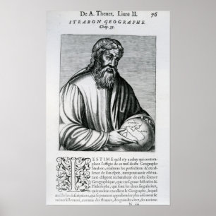 Strabo, Illustration von Andre Thevets Poster