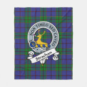 Strachan Clan Abzeichen Tartan Kariert Fleecedecke (Vorderseite)