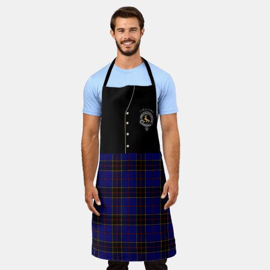 Strachan Clan Abzeichen & Tartan Kilt Schürze (Getragen)