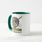 Strachan Clan Abzeichen Tasse (Vorderseite Links)