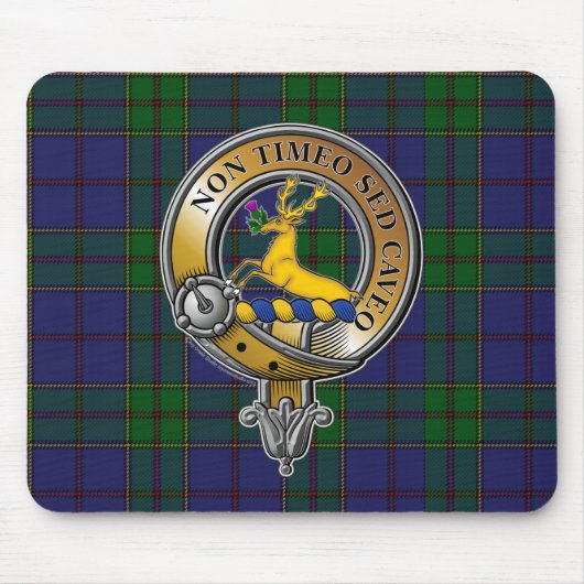 Strachan Tartan & Abzeichen Mousepad (Vorne)