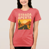 Strada Aperta Tri-Blend Shirt (Vorderseite)