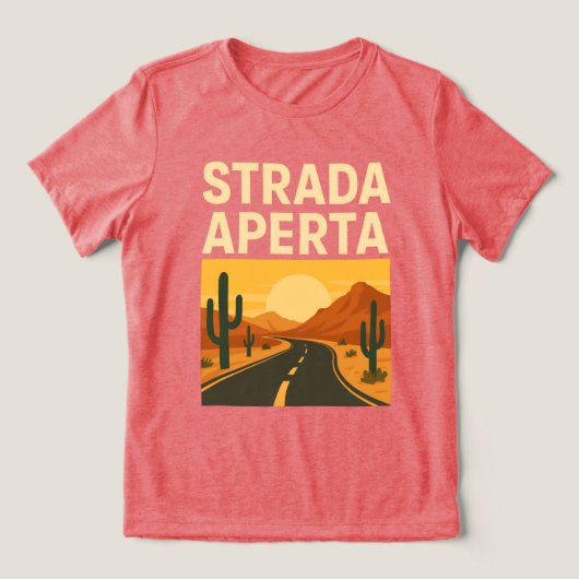 Strada Aperta Tri-Blend Shirt (Design Vorderseite)