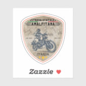Strada statale 163 Amalfitana italian apls Aufkleber (Blatt)