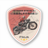 Strada statale 163 Amalfitana italian apls Aufkleber (Vorderseite)