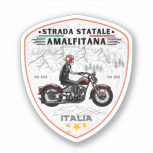 Strada statale 163 Amalfitana italian apls Aufkleber