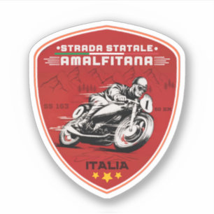 Strada statale 163 Amalfitana italian apls gifts Aufkleber