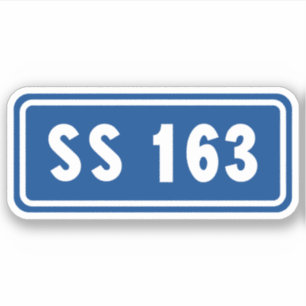 Strada statale 163 Amalfitana italienische apls Aufkleber