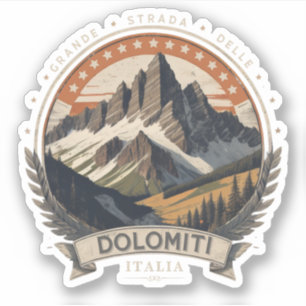 Strada statale 48 delle Dolomiti Aufkleber