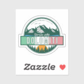 Strada statale 48 delle Dolomiti Aufkleber (Blatt)