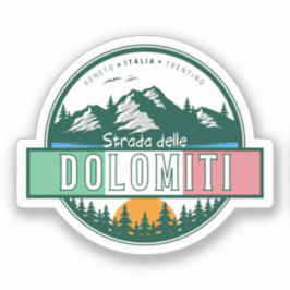 Strada statale 48 delle Dolomiti Aufkleber