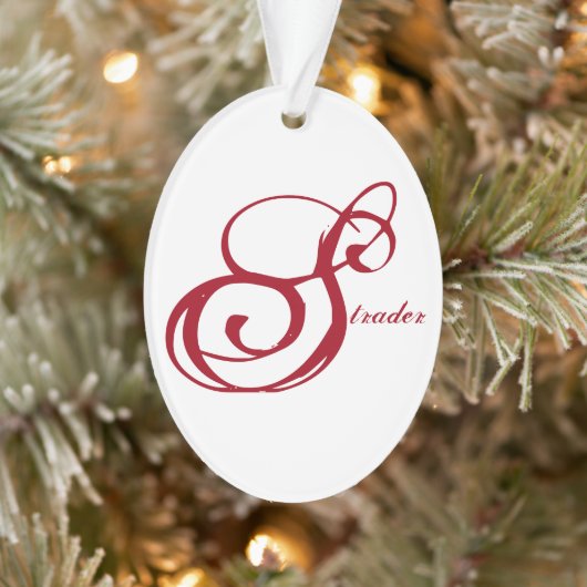 "Strader" Ornament mit Live-Lagh-Liebe auf der Rüc (Baum)