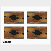 Stradivari Duo Rechteckiger Aufkleber (Blatt)