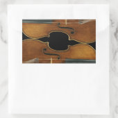 Stradivari Duo Rechteckiger Aufkleber (Tasche)