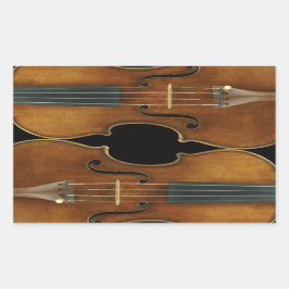 Stradivari Duo Rechteckiger Aufkleber