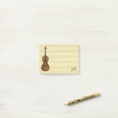 Stradivari Violine Bach Partita Post-it Klebezettel (Auf Schreibtisch)