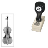 Stradivarius Violin Etched Look Reproduction Gummistempel (Stempel)