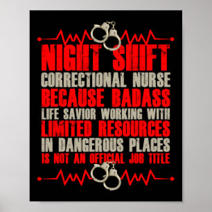 Strafanstalt für Krankenpflege in schlechter Leben Poster