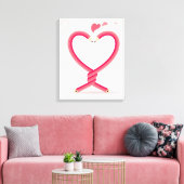 Strafanstalten in Liebe Leinwanddruck (Insitu (Wohnzimmer))