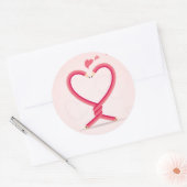 Strafanstalten in Liebe Runder Aufkleber (Umschlag)