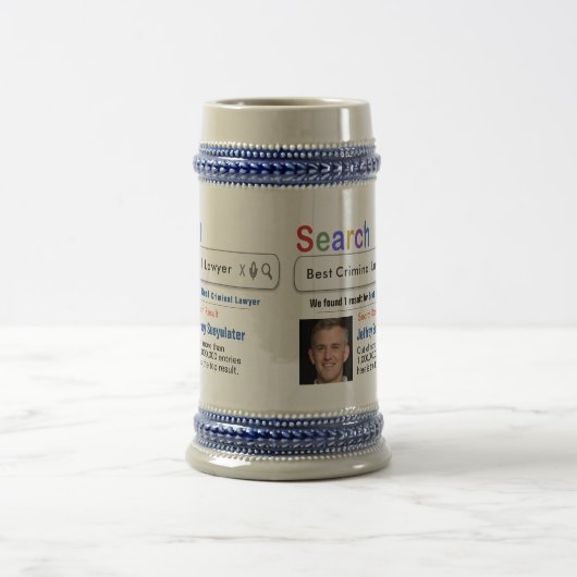 Strafanwalt Funny Custom Best Search Geschenk Tass Bierglas (Mittel)